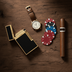 Briquet torche pour cigare en métal avec coupe - cigare intégré -