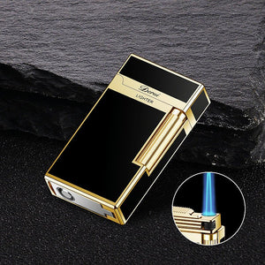 Briquet torche pour cigare en métal avec coupe - cigare intégré -