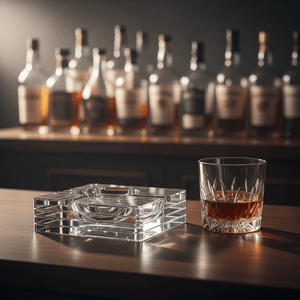 Cendrier de salon en cristal K9 à quatre foyers -