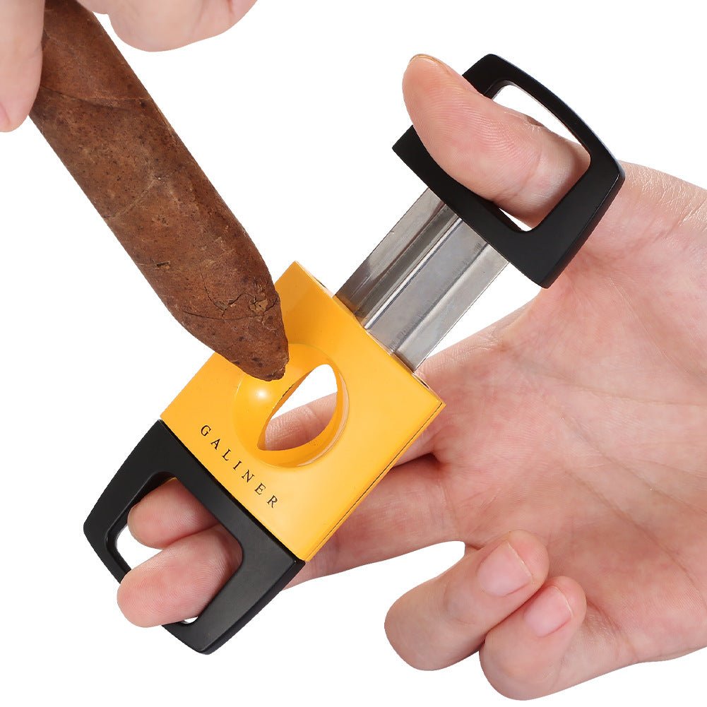 Coupe - cigare guillotine en acier à double lame et corps ergonomique -