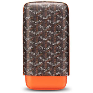 Étui à cigares en cuir pour trois modules -