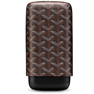 Étui à cigares en cuir pour trois modules -