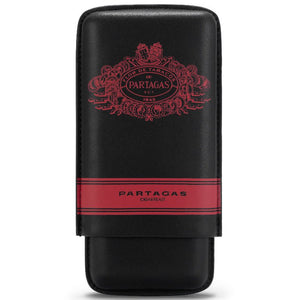 Étui de voyage pour trois cigares en cuir doublé de cèdre d'Espagne -