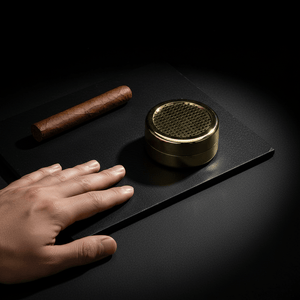 Humidificateur pour cave à cigares en polymère équipé d'une mousse à haute rétention et d'un système de fixation adhésif -