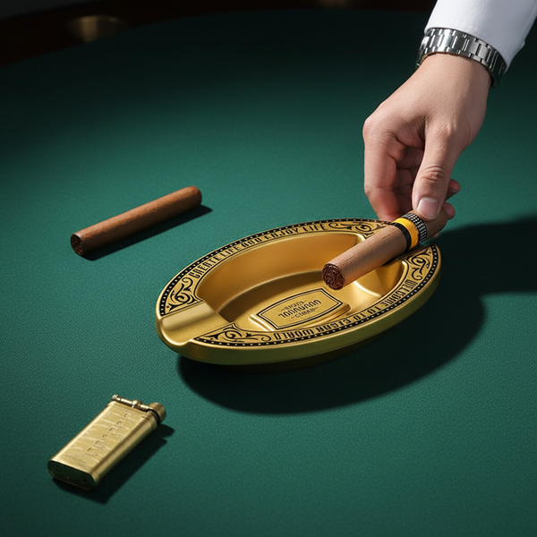 Cendrier à cigares à double repose-module en mélamine haute densité