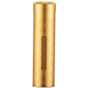 Étui à cigares tubulaire en aluminium usiné équipé d'un hygromètre et d'un humidificateur - 