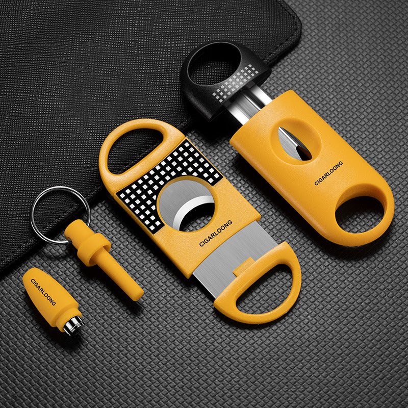 Nécessaire de coupe pour cigares avec ses trois instruments en acier inoxydable - 